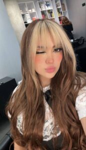 فیس فریم مو چتری پرده ای