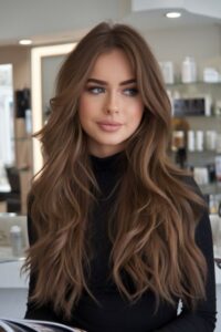 رنگساژ قهوه ای دخترانه