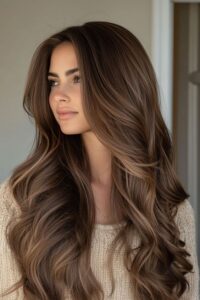 رنگساژ قهوه ای شکلاتی