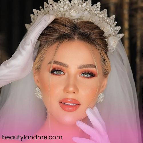 بهترین میکاپ عروس برای فرم صورت قلبی