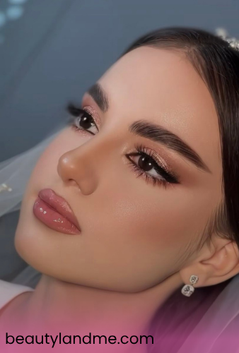آرایش عروس برای صورت الماسی