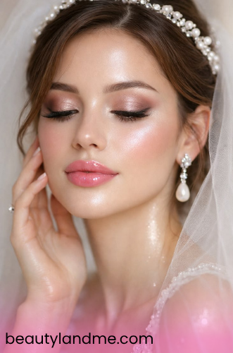 میکاپ عروس مناسب صورت قلبی