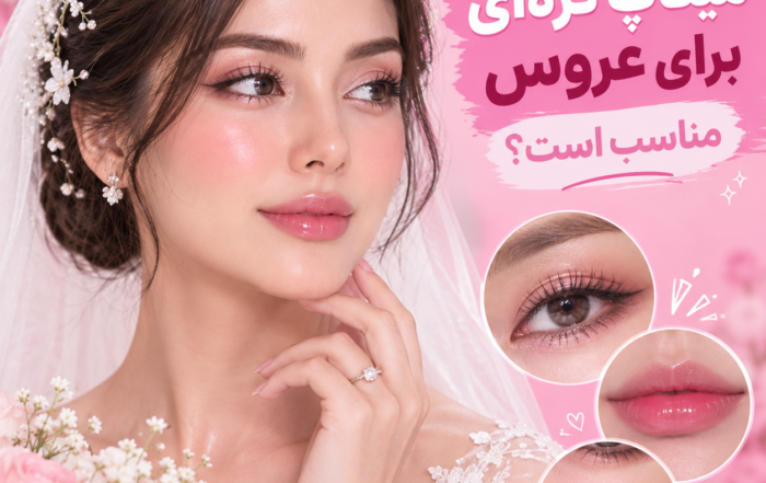 میکاپ کره ای برای عروس